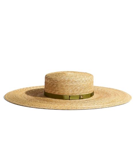 classic vintage chanel wide brim hat